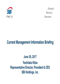 Current Management Information Briefing