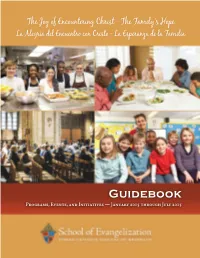 Guidebook Programs, Events, and Initiatives — January 2015 Through July 2015 Announcing