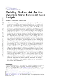 Modeling On-Line Art Auction Dynamics Using Functional Data