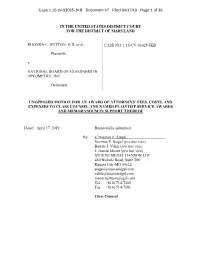 Motion and Memorandum in Support of Plaintiffs' Motion for Attorneys