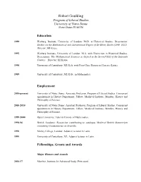 Robert Goulding Program of Liberal Studies University of Notre Dame Notre Dame in 46556