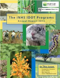 The INHS IDOT Programs Annual Report 2013