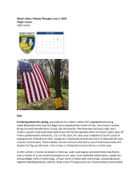What's New / Matula Thoughts July 3, 2020 Origin Stories 2593 Words One. Hunkering Down This Spring, We Explored Ann Arbor's W