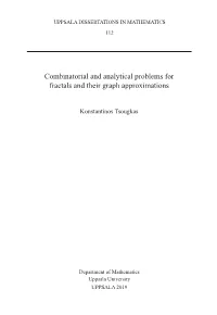 Combinatorial and Analytical Problems for Fractals and Their Graph Approximations
