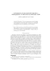 Convergence to the Brownian Web for a Generalization of the Drainage Network Model