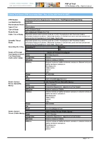 CTRI Trial Data