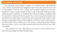 Freedmen and Serfs Code of Chivalry