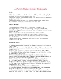 (Partial) Michael Sprinker Bibliography