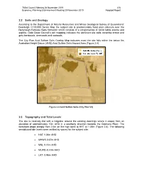 2.2 Soils and Geology 2.3 Topography and Tidal Levels