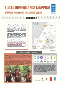 LOCAL GOVERNANCE MAPPING Mapping Highlights in Sagaing Region