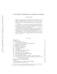Arxiv:Math/0004139V1 [Math.RA] 21 Apr 2000 E Od N Phrases