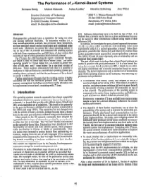 The Performance of P-Kernel-Based Systems