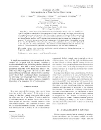 Anatomy of a Bit: Information in a Time Series Observation