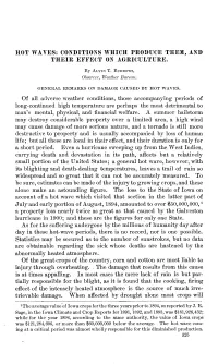 Conditions Which Produce Them, and Their Effect on Agriculture