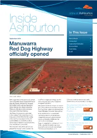 Manuwarra Red Dog Highway Officially Opened