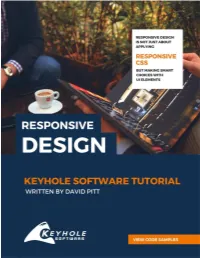 Responsive Design a Keyhole Software Tutorial