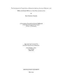 The Development of Impulsivity and Sensation Seeking: Sources of Between- And