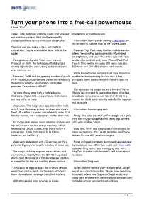 Turn Your Phone Into a Free-Call Powerhouse 4 June 2014