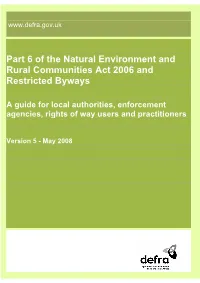 Defra Guidance on Part 6 of the NERC Act 2006