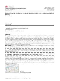 Diffcult Point & Solution of Zhengan Shale Gas High Effective Horizontal
