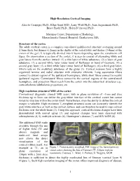 High-Resolution Cortical Imaging