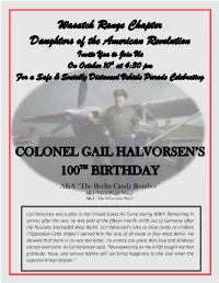 Wasatch Range Chapter Daughters of the American Revolution