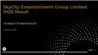 2020 Interim Results Investor Presentation