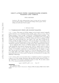 Group Actions with Commensurated Subsets, Wallings and Cubings