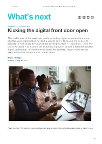 Kicking the Digital Front Door Open | Whats Next