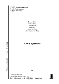 Mobile Systems II IFI-2007.02 – No