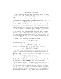3. Ample and Semiample We Recall Some Very Classical Algebraic Geometry