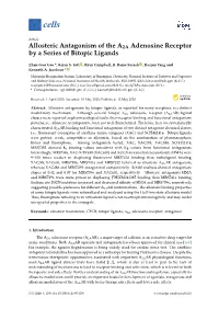 Allosteric Antagonism of the A2A Adenosine Receptor by a Series of Bitopic Ligands