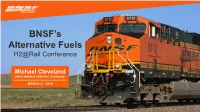 BNSF's Alternative Fuels