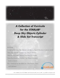 STARLAB® Deep Sky Objects Cylinder & Slide Set Transcript