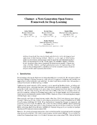 Chainer: a Next-Generation Open Source Framework for Deep Learning