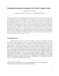 Designing Band Gap of Graphene by B and N Dopant Atoms