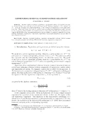 (Hessenberg) Eigenvalue-Eigenmatrix Relations∗