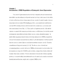 Chapter 1 Introduction: CREB Regulation of Eukaryotic Gene Expression