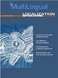 LOCALIZATION April/May 2009 GGETTINGETTING SSTARTEDTARTED: Guide