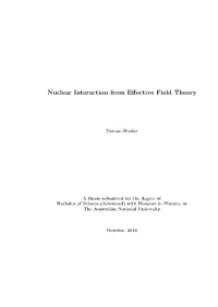 Nuclear Interaction from Effective Field Theory