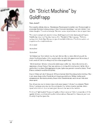 On “Strict Machine” by Goldfrapp