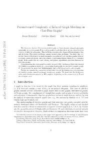 Parameterized Complexity of Induced Graph Matching on Claw-Free Graphs