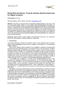 Rising with the Robots: Towards a Human-Machine Autonomy for Digital Socialism