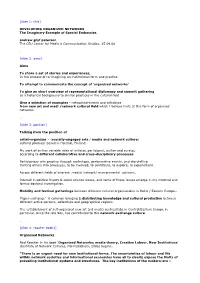 [Slide 1: Title] DEVELOPING ORGANIZED NETWORKS The