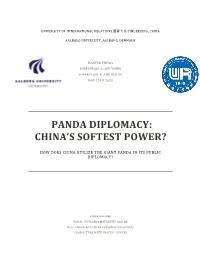 Panda Diplomacy: China's Softest Power?