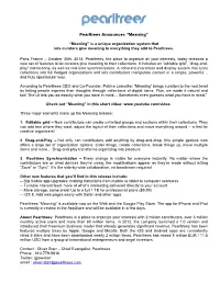 Pearltrees Announces “Meaning”
