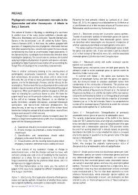 PREFACE Phylogenetic Revision of Taxonomic Concepts in the Hypocreales and Other Ascomycota