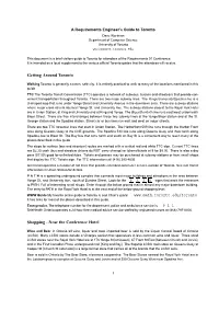 RE'01 Guide to Toronto