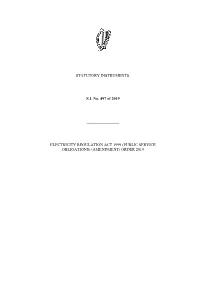STATUTORY INSTRUMENTS. S.I. No. 497 Of