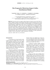 The Proposal of West Java Export Coffee Distribution Model